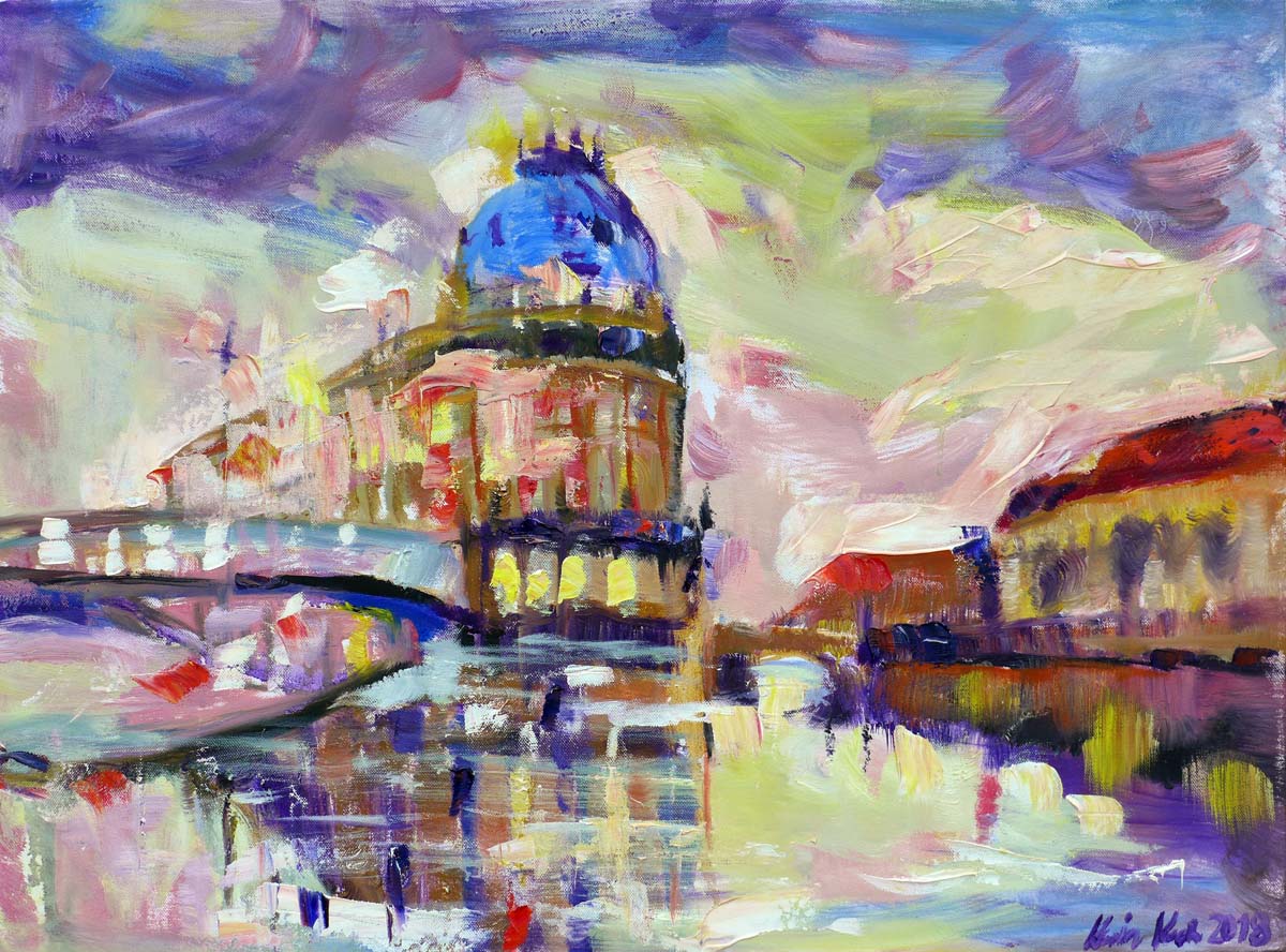 Bodemuseum Berlin, Öl auf Leinwand, 80 x 60 cm